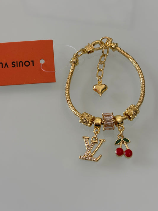 CY Charm Adjustable Bracelet with box