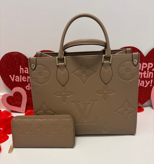 CY large Tan Bag Set