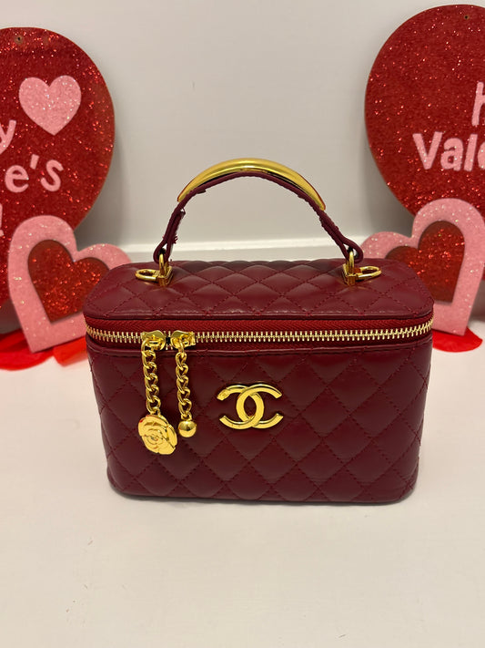 CY Burgundy Box Bag