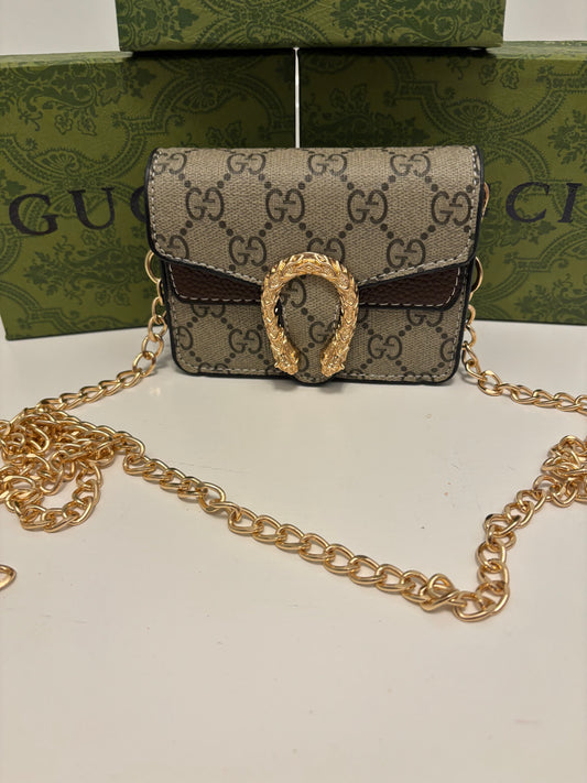 Classic brown crossbody bag